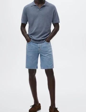 Pantaloni scurti Mango, albastru Albastru