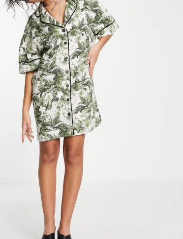 Rochie scurta Top Shop, verde Verde