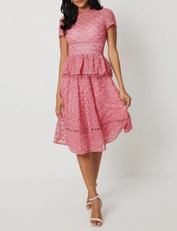 Rochie medie Coast, roz Roz