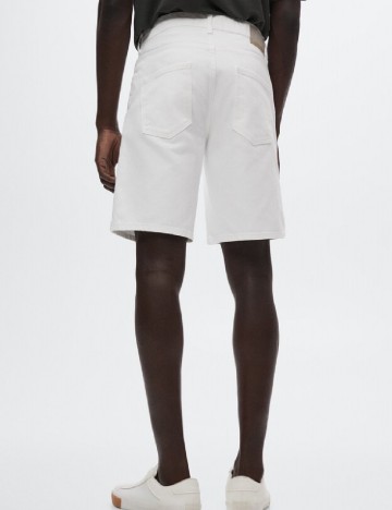 Pantaloni scurti Mango, alb