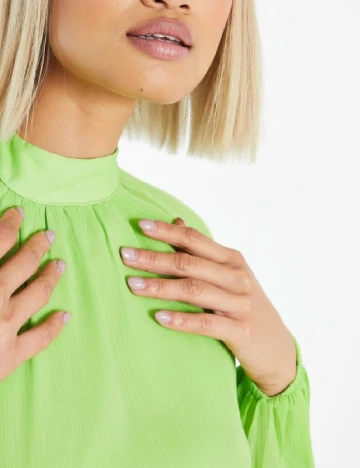Rochie scurta Collective The Label, verde Verde