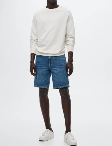 Pantaloni scurti Mango, albastru Albastru