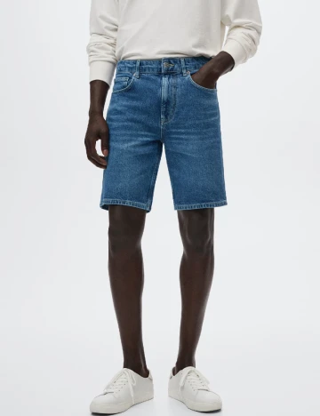 Pantaloni scurti Mango, albastru Albastru
