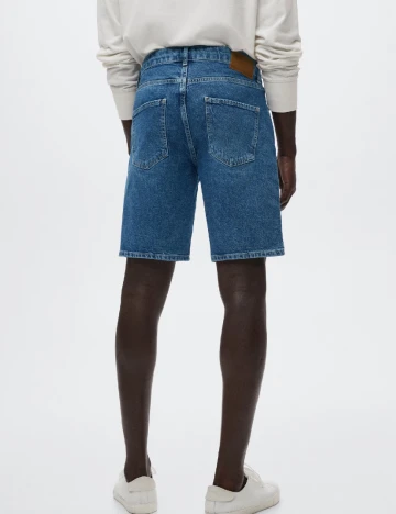 Pantaloni scurti Mango, albastru Albastru