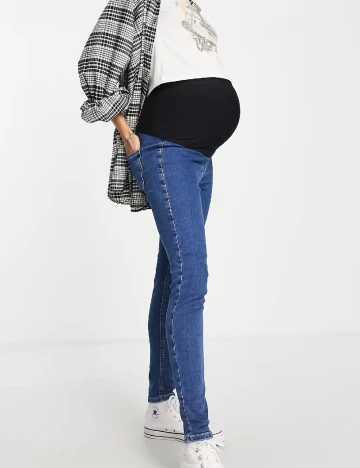 Blugi Top Shop Maternity, albastru