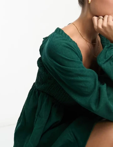 Rochie scurta Lola May, verde Verde