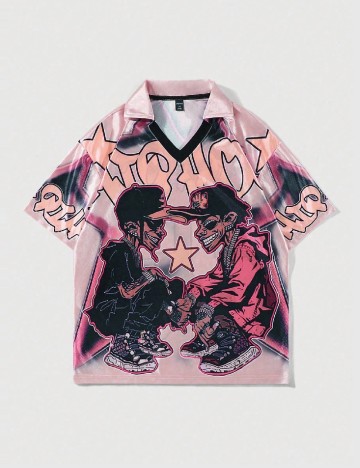 
						Tricou Romwe, roz