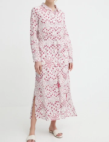 Rochie medie Pepe Jeans, alb Alb