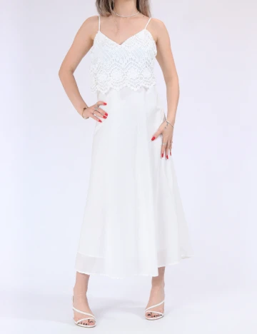 Rochie lunga Only, alb
