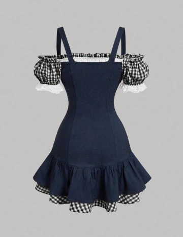 Rochie scurta SHEIN, albastru