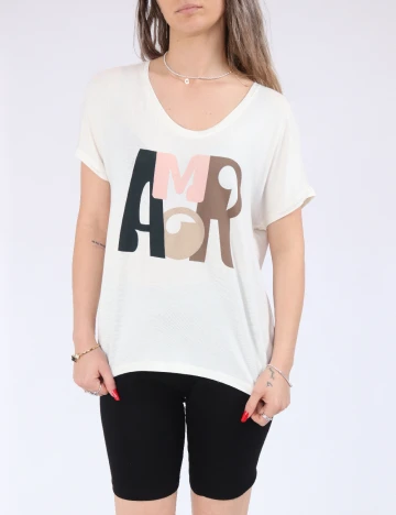 Tricou Only, ecru