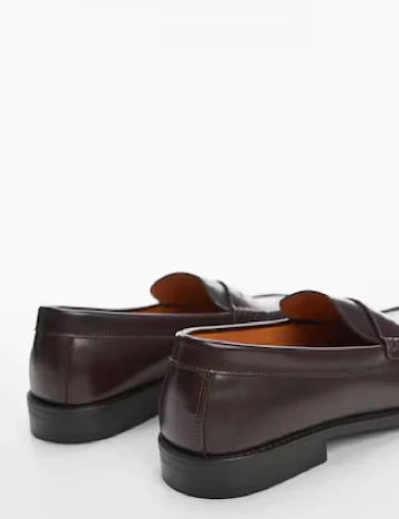 Mocasini Mango, maro inchis Maro