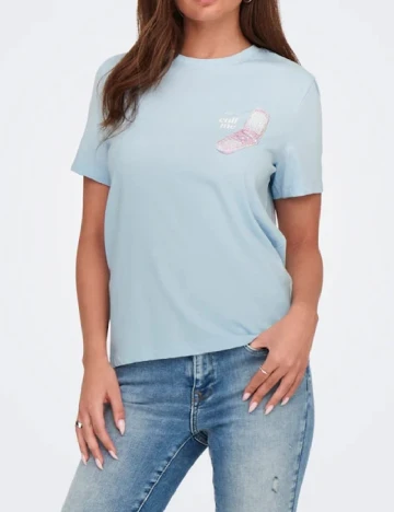 Tricou Only, albastru