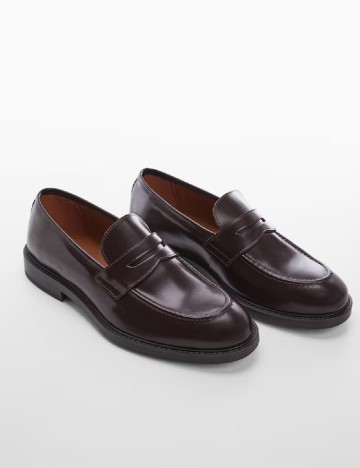 
						Mocasini Mango, maro inchis