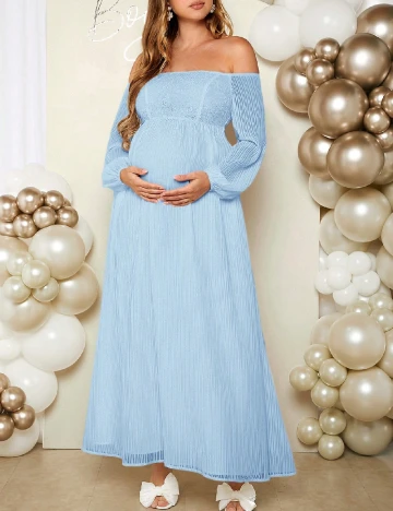 Rochie lunga SHEIN, albastru Albastru