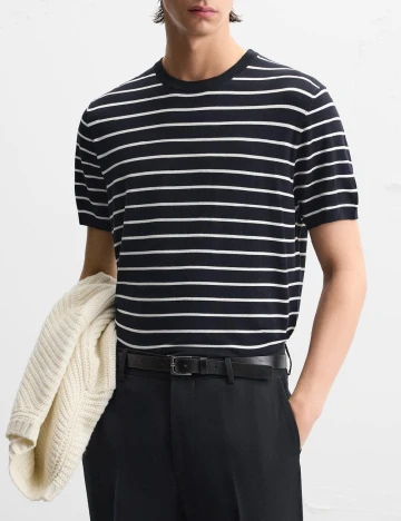 Tricou Zara, bleumarin inchis Albastru
