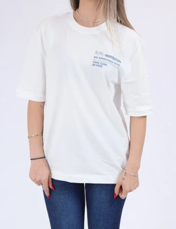 Tricou Only, alb