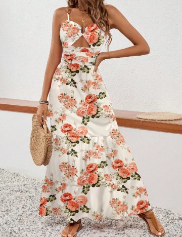 
						Rochie lunga SHEIN, floral print