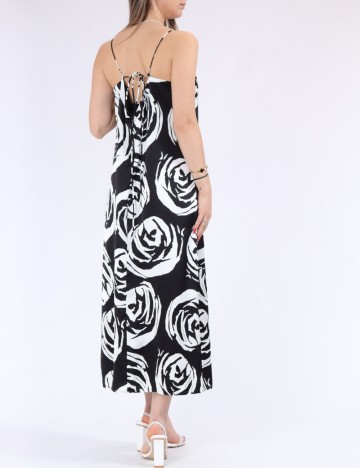 Rochie medie Only, alb/negru