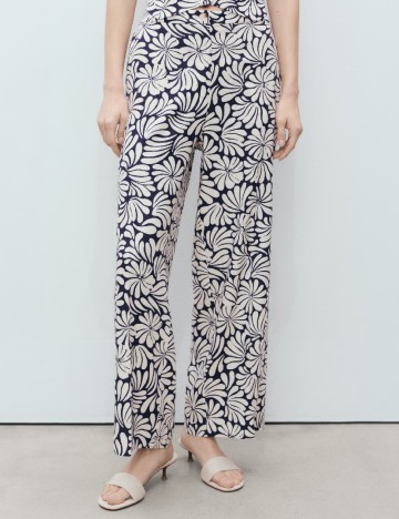 
						Pantaloni Mango, bleumarin