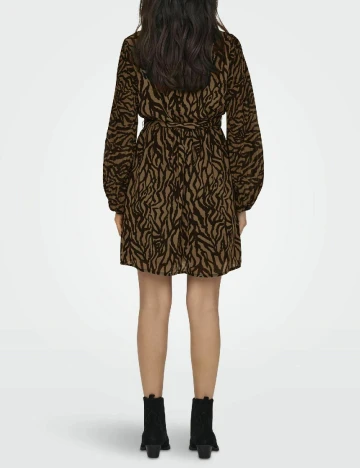 Rochie scurta Only, negru/maro