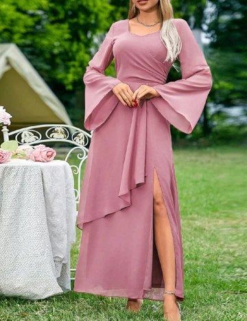 Rochie lunga SHEIN, roz Roz