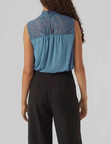 Maiou Vero Moda, albastru Albastru