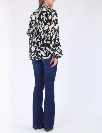 Bluza Only, alb/negru