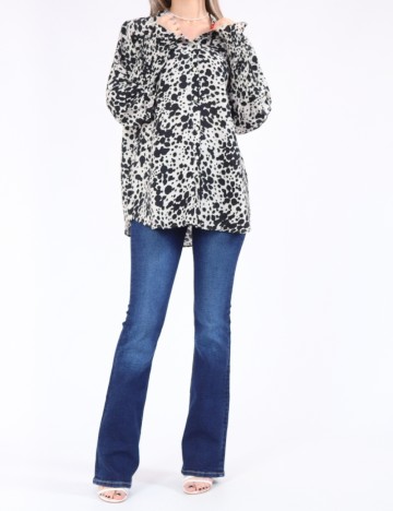 
						Camasa Vero Moda, alb/negru