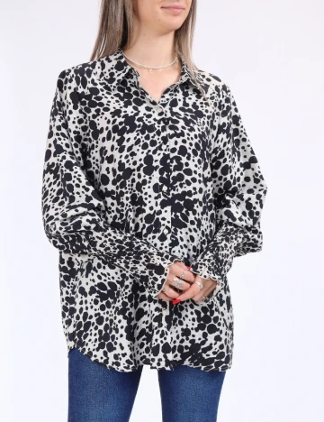 Camasa Vero Moda, alb/negru