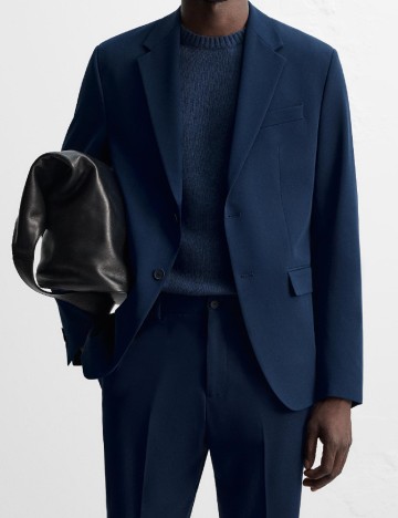 
						Sacou Zara, bleumarin