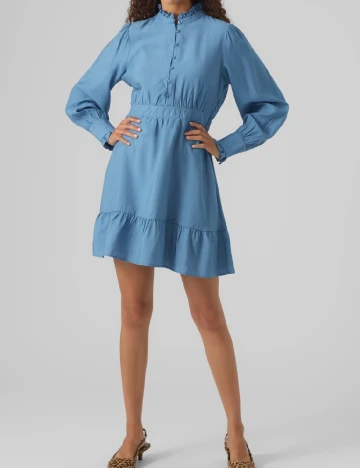 Rochie scurta Vero Moda, albastru Albastru