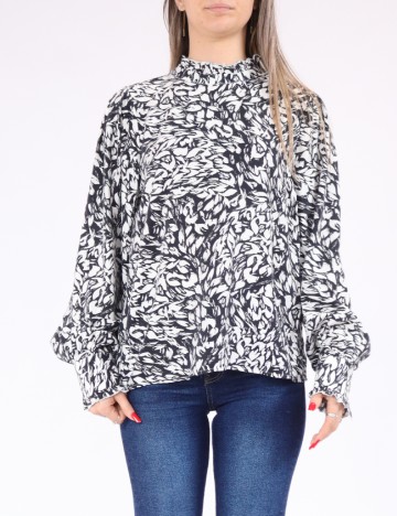 
						Bluza Vero Moda, alb/negru
