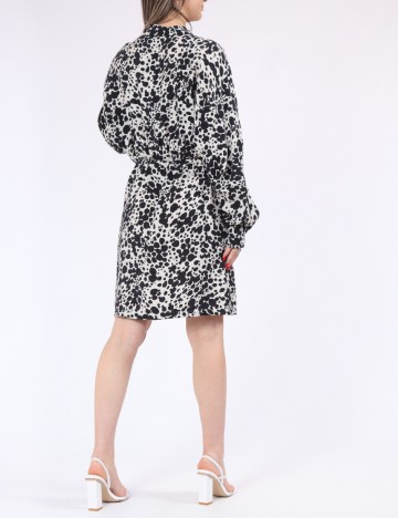 Rochie scurta Vero Moda, bej/negru