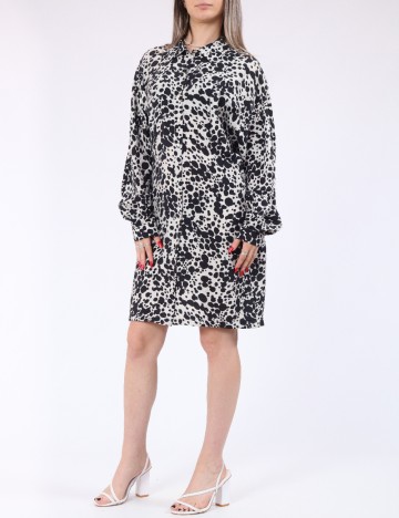 Rochie scurta Vero Moda, bej/negru