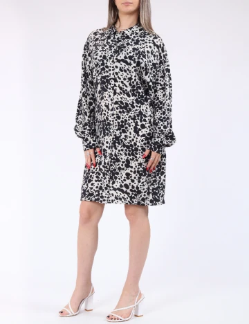 Rochie scurta Vero Moda, bej/negru