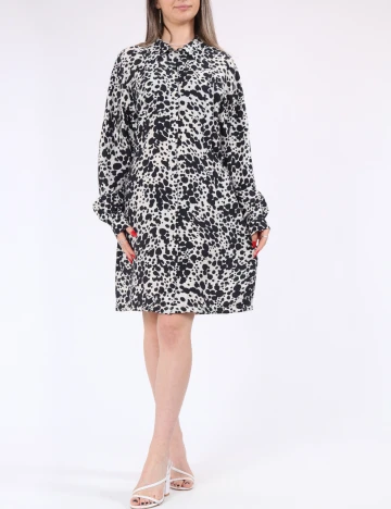 Rochie scurta Vero Moda, bej/negru