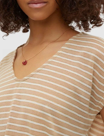 Tricou Vero Moda, crem