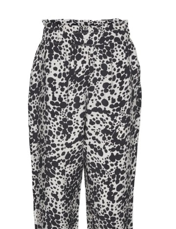 Pantaloni Vero Moda, bej/negru