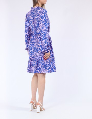 Rochie scurta Vero Moda, albastru/roz
