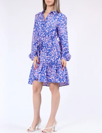 Rochie scurta Vero Moda, albastru/roz