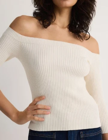 Bluza Reserved, ecru Alb