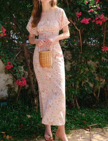 Rochie lunga SHEIN, roz Roz