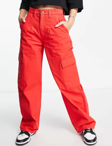 Pantaloni ASOS, rosu Rosu