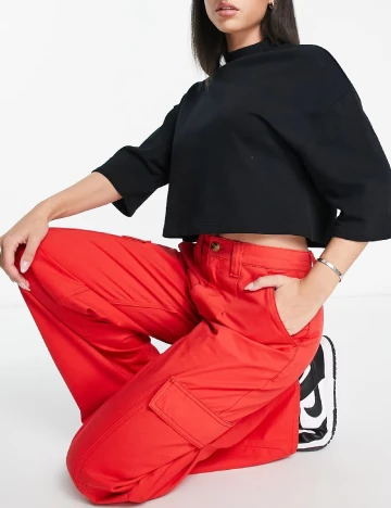 Pantaloni ASOS, rosu Rosu