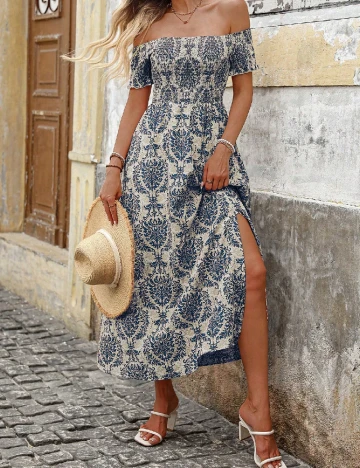 Rochie lunga SHEIN, albastru Albastru