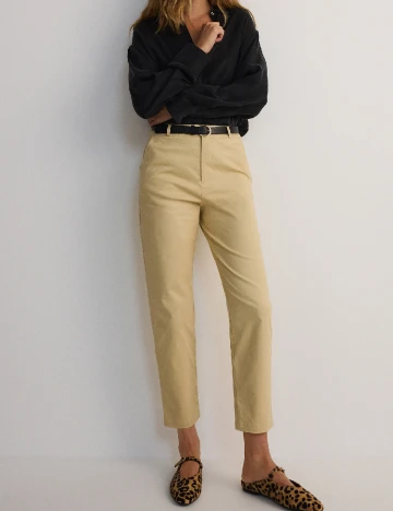 Pantaloni Reserved, crem Crem