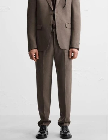 Pantaloni Zara, maro