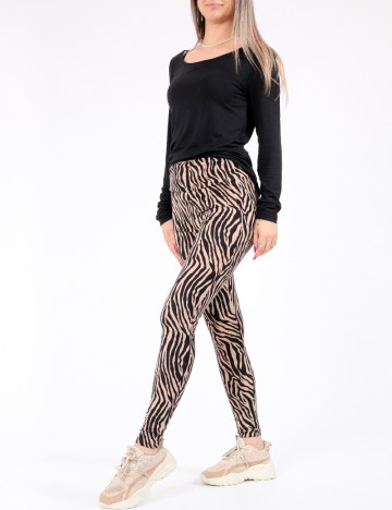 
						Colanti Vero Moda, negru/maro