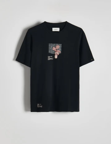 Tricou Reserved, negru